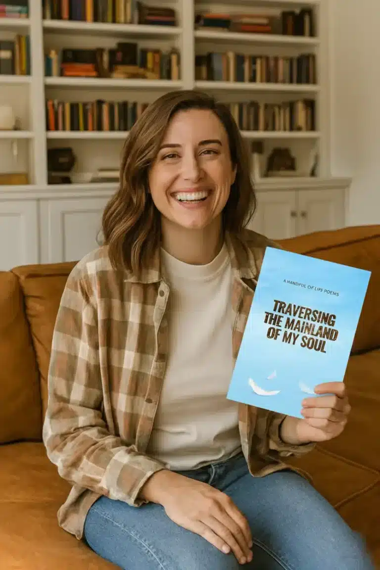 Author holding published book by Smart Books Publisher publishers